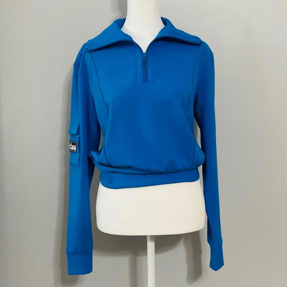 Eleven by Venus Williams Blue Half-Zip Sweatshirt